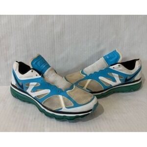 Nike Air Max+ 2012 487982-114 Men's 10.5 Running Shoes White Blue Spark Sneakers